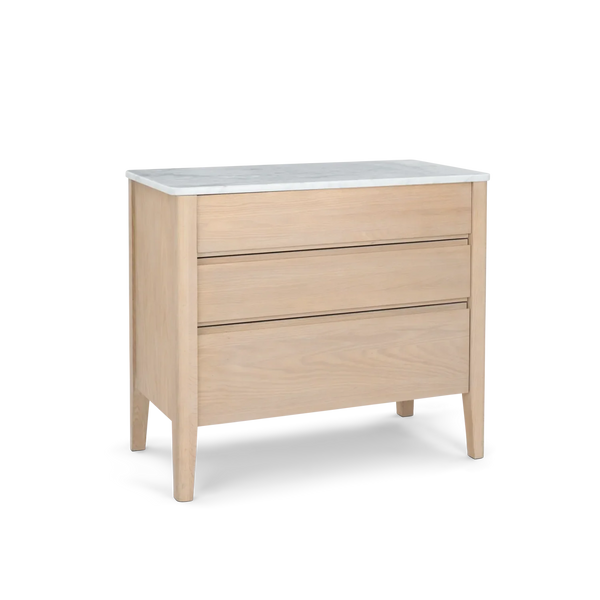Neptune Kitchen_Kitchen furniture_Kitchen free standing default Borough Freestanding Oak Pan Drawer with Marble Top
