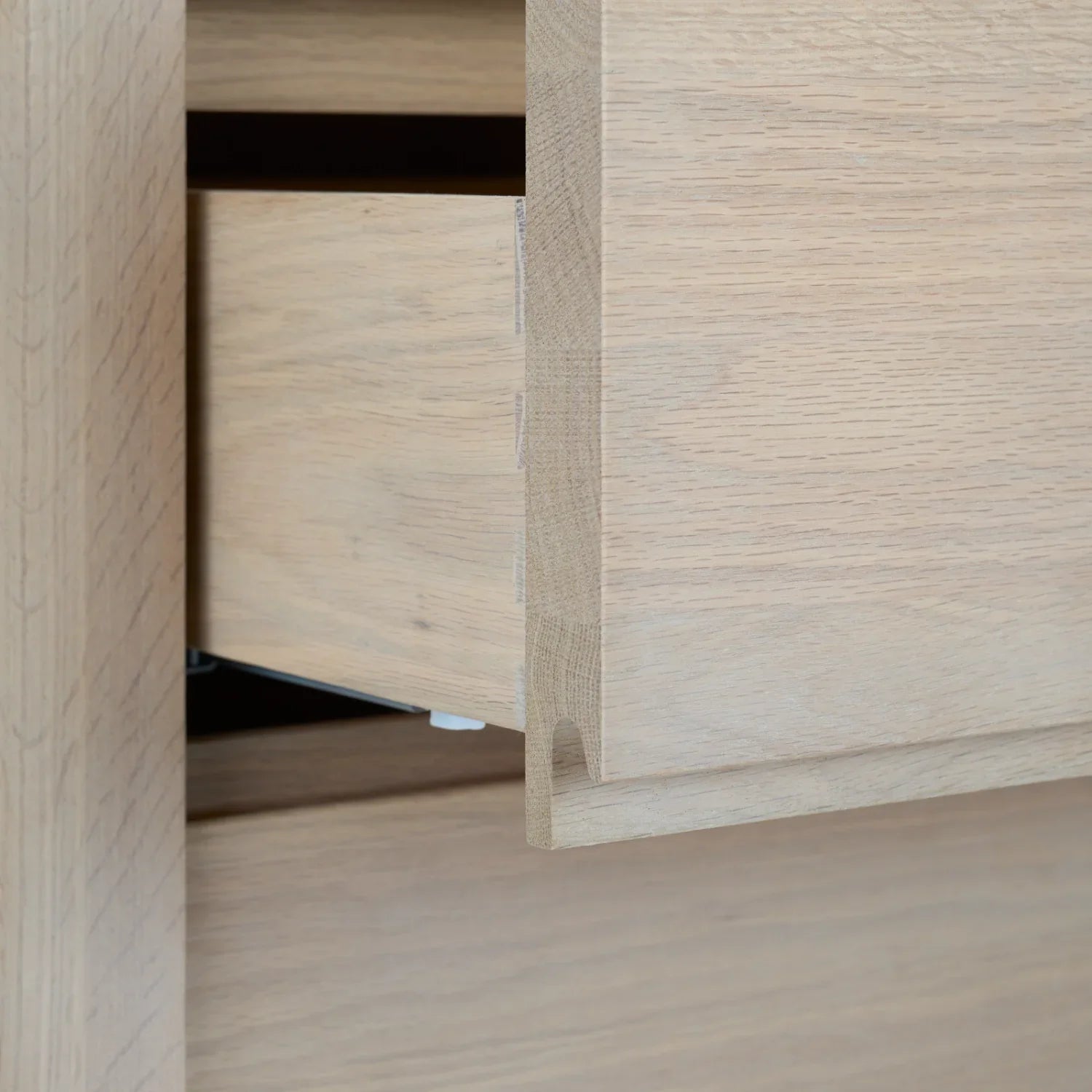 Neptune Kitchen_Kitchen furniture_Kitchen free standing default Borough Freestanding Oak Pan Drawer with Marble Top