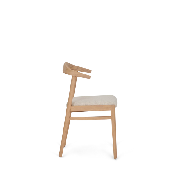 Neptune Dining chairs default Borough Oak Dining Chair, Boucle Ecru