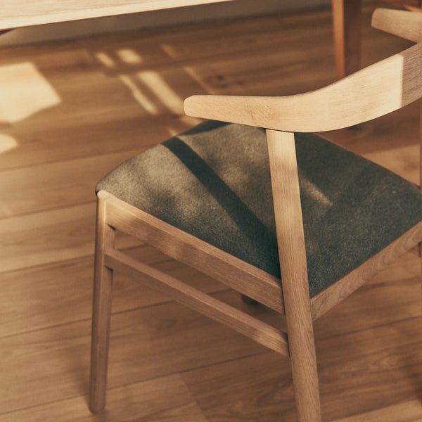 Neptune Furniture_Living & dining furniture_Dining & bar stools default Borough Oak Dining Chair, Signature Linen Moss