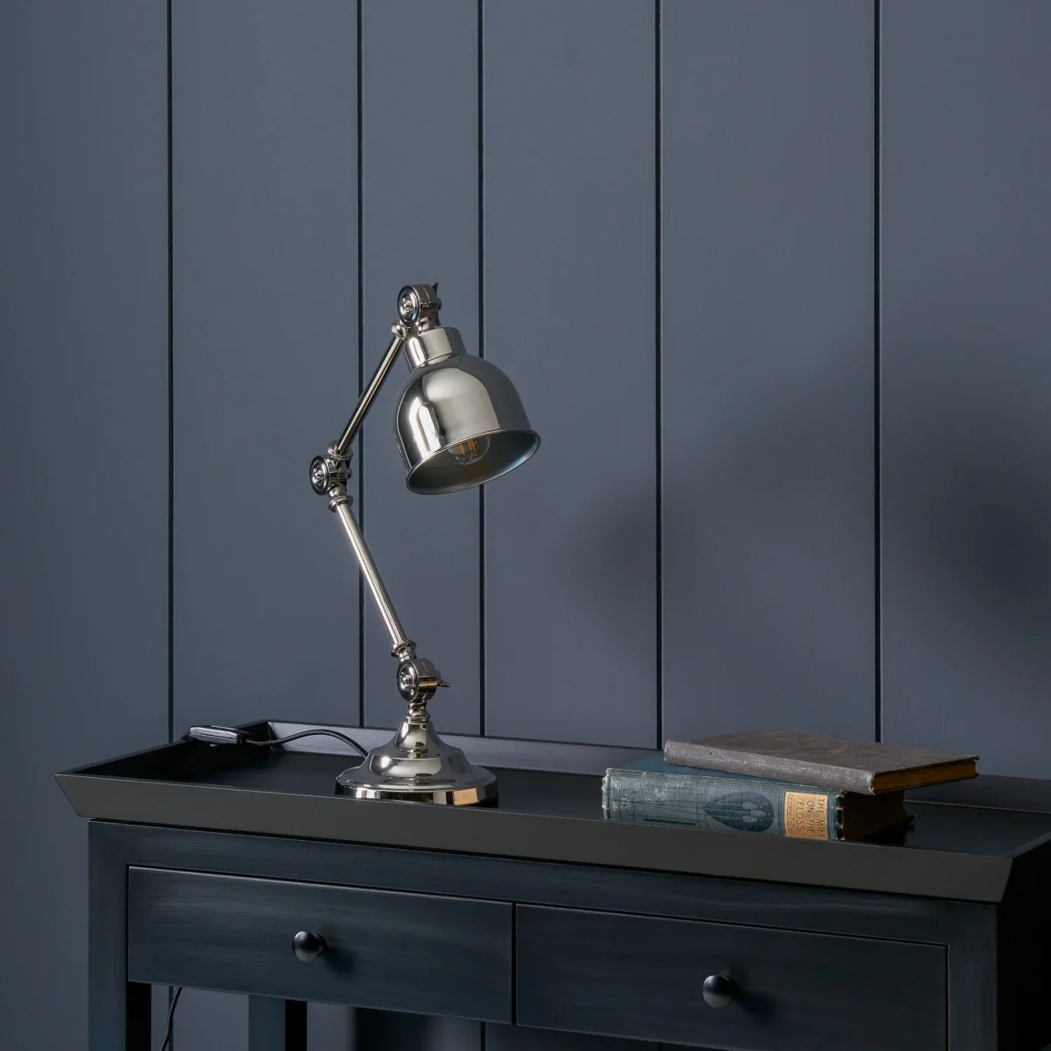 Neptune Accessories_Lighting_Table lamps default Brompton Nickel Reading Desk Light