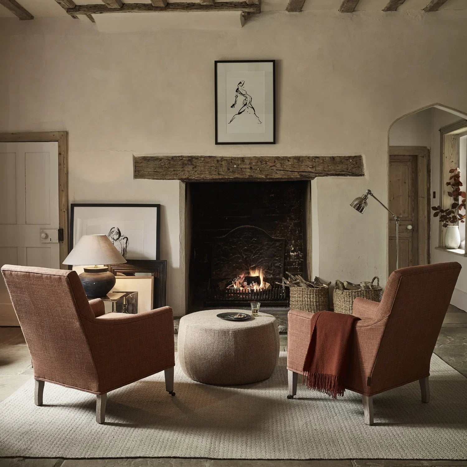 Neptune Accessories_Lighting_Floor lamps default Brompton Nickel Reading Floor Lamp