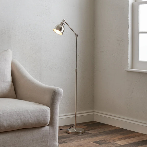 Neptune Accessories_Lighting_Floor lamps default Brompton Nickel Reading Floor Lamp