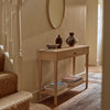 Bruton Oak Console Table with Drawer