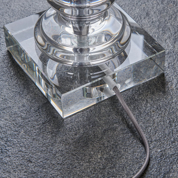 Neptune Table lamp bases default Burlington Crystal Vase Lampstand, Medium