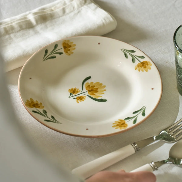 Neptune Accessories_Tabletop_Dinnerware default Callington Yellow Flower Dessert Plate
