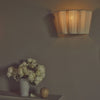 Neptune Accessories_Lighting_Wall lights default Cecile Gathered Linen Wall Uplighter