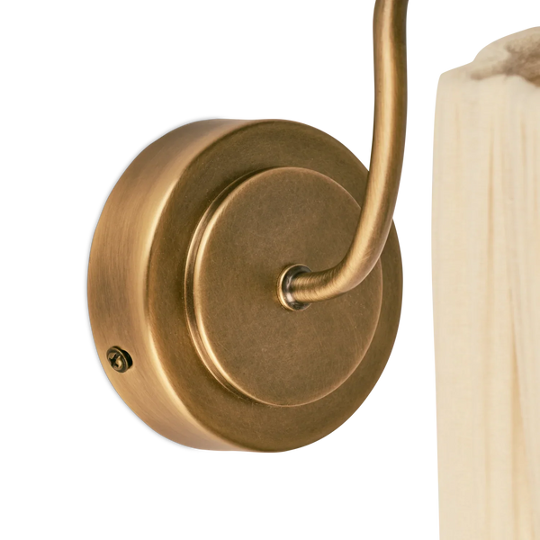 Neptune Accessories_Lighting_Wall lights default Cecile Gathered Linen Wall Light