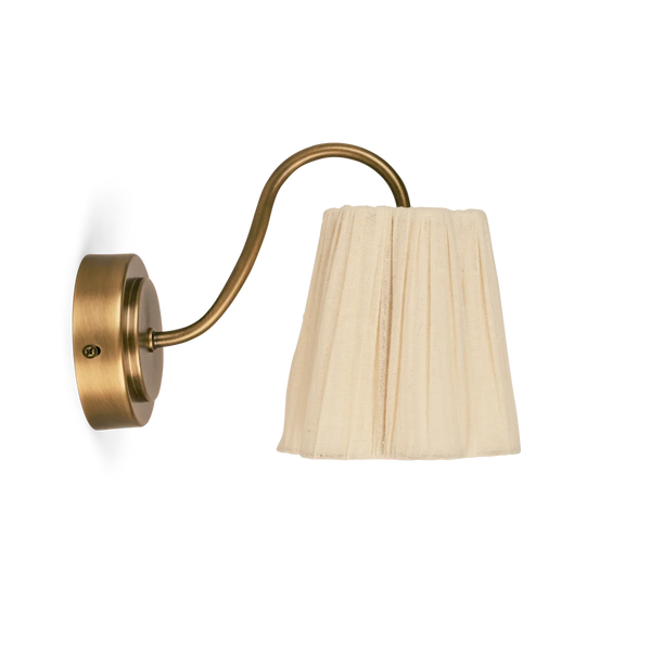 Neptune Accessories_Lighting_Wall lights default Cecile Gathered Linen Wall Light
