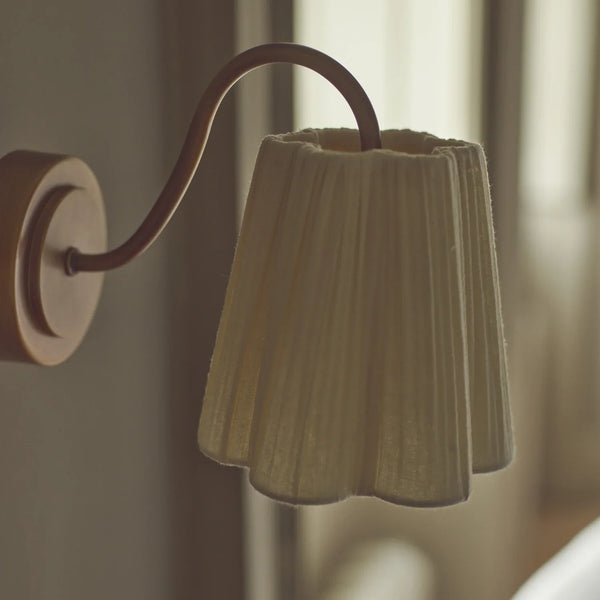 Neptune Accessories_Lighting_Wall lights default Cecile Gathered Linen Wall Light