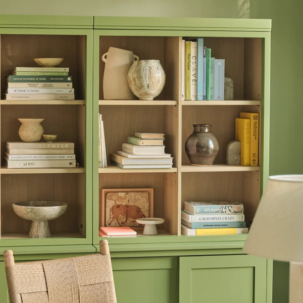 Neptune Furniture_Living & dining furniture_Living & dining storage Chawton Double Bookcase with Sliding Doors, Painted
