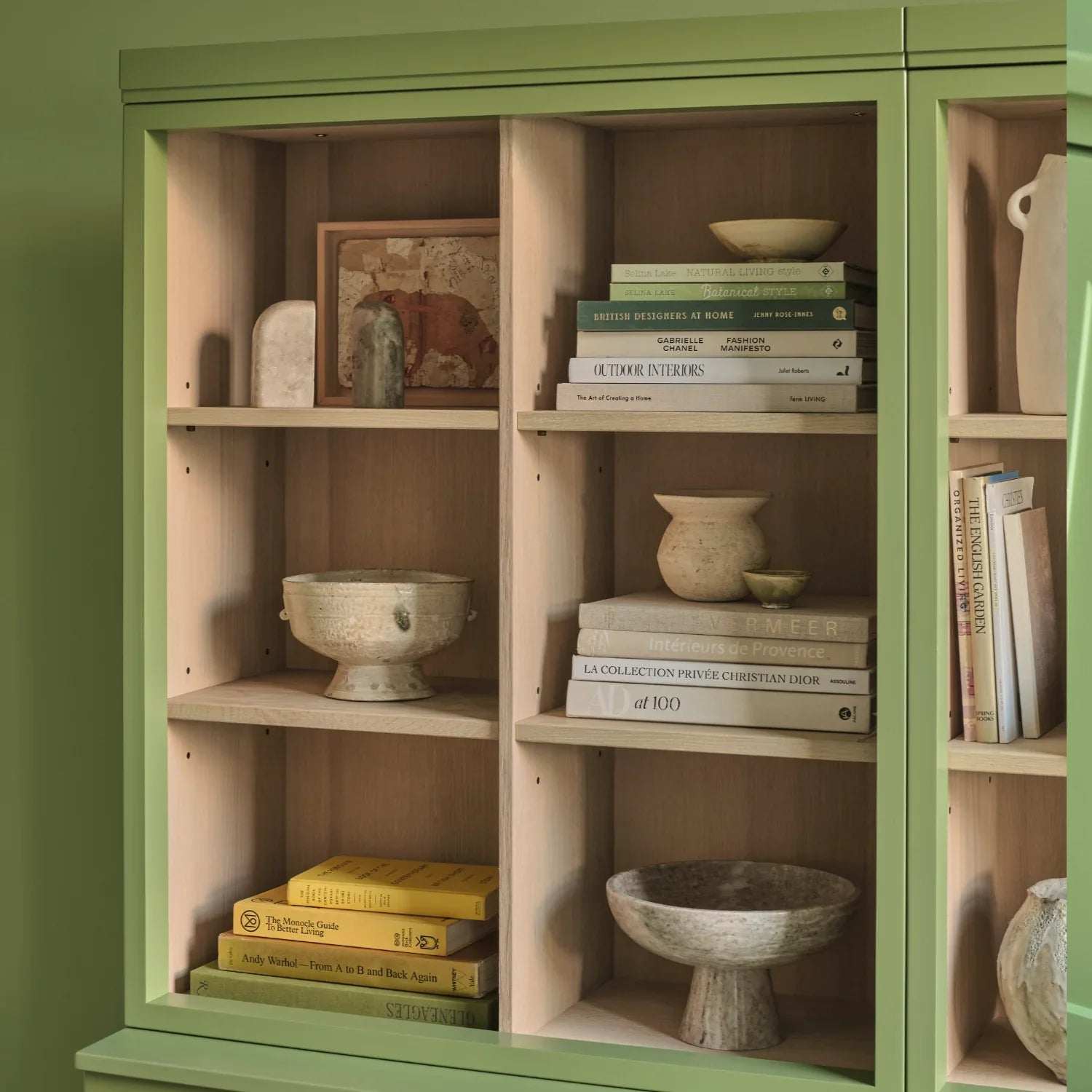 Neptune Furniture_Living & dining furniture_Living & dining storage Chawton Double Bookcase with Sliding Doors, Painted