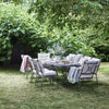 Neptune Seasonal_Garden_Outdoor sofas and relaxed chairs Natural Cheltenham 10 Seater Metal Garden Dining Set