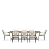 Neptune Seasonal_Garden_Outdoor sofas and relaxed chairs Natural Cheltenham 8 Seater Metal Garden Dining Set