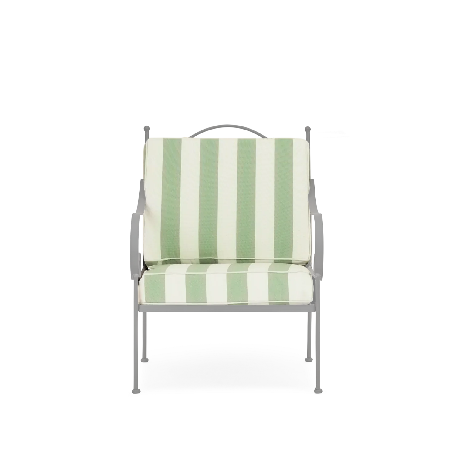 Neptune Seasonal_Garden_Outdoor sofas and relaxed chairs default Cheltenham Garden Armchair Replacement Cushion Set, Green Stripe