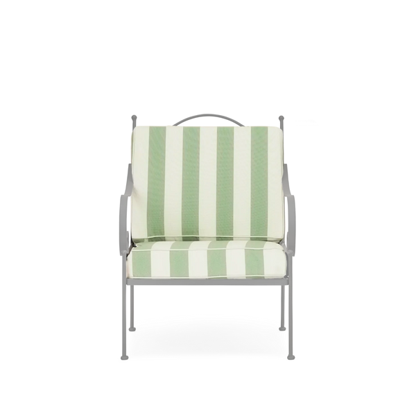 Neptune Seasonal_Garden_Outdoor sofas and relaxed chairs Green Stripe Cheltenham Garden Armchair Replacement Cushion Set