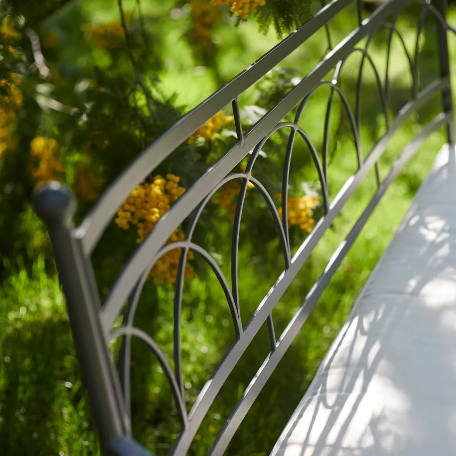 Neptune Seasonal_Garden_Outdoor dining and carver chairs default Cheltenham 2 Seater Metal Garden Bench