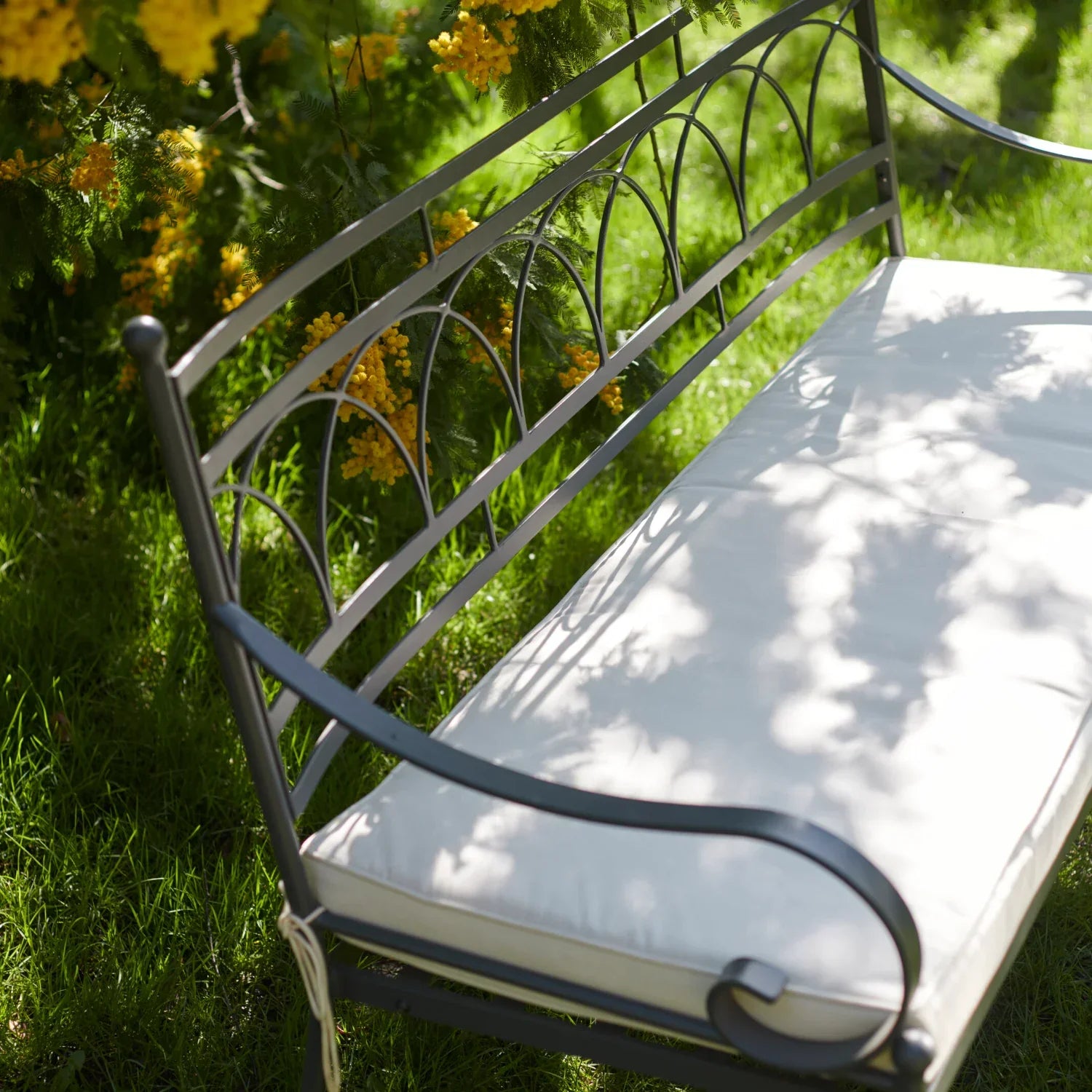 Neptune Seasonal_Garden_Outdoor dining and carver chairs default Cheltenham 2 Seater Metal Garden Bench