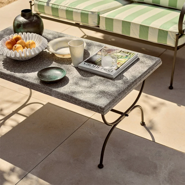 Neptune Seasonal_Garden_Outdoor coffee and side table default Cheltenham Metal Garden Coffee Table with Granite Top