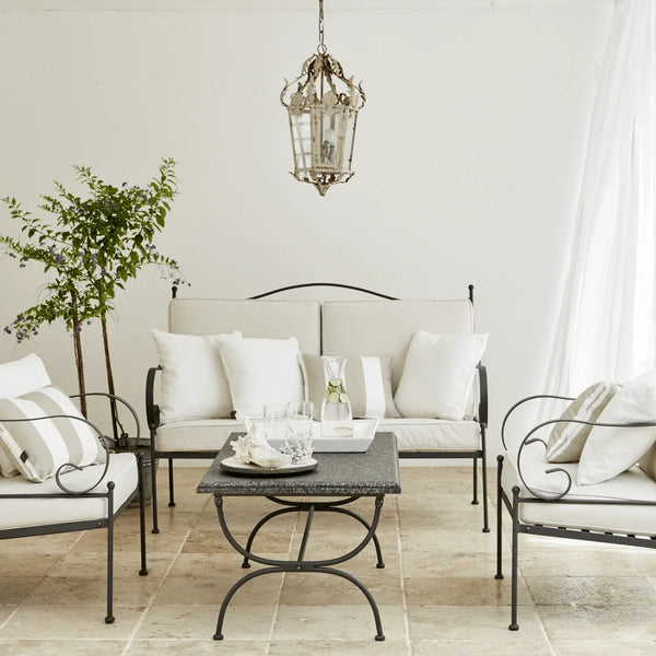 Neptune Seasonal_Garden_Outdoor coffee and side table default Cheltenham Metal Garden Coffee Table with Granite Top