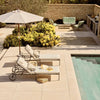 Neptune Seasonal_Garden_Outdoor loungers Natural Cheltenham Metal Sun Lounger