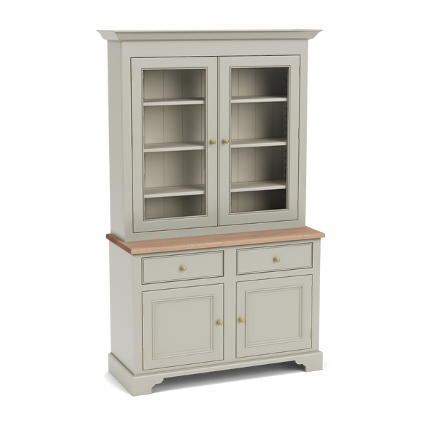 Chichester 4ft Glazed Dresser, Painted