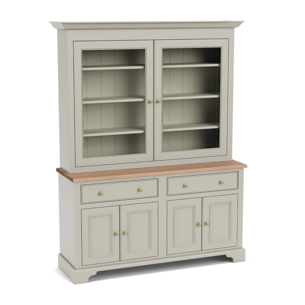 Chichester 5ft Glazed Dresser, Painted