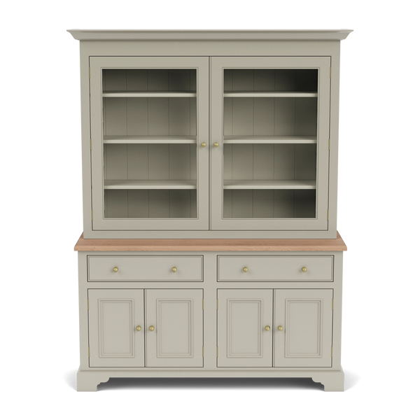 Chichester 5ft Glazed Dresser, Painted