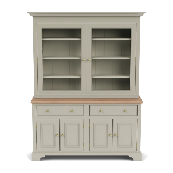 Chichester 5ft Glazed Dresser, Painted