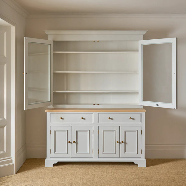 Chichester 5ft Glazed Dresser, Painted