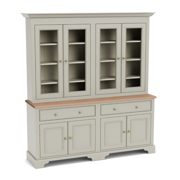 Chichester 6ft Glazed Dresser, Painted