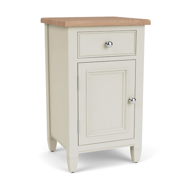 Neptune Furniture_Bedroom furniture_Bedroom casegoods default Renewed - Chichester Bedside Cabinet - Left, Shell