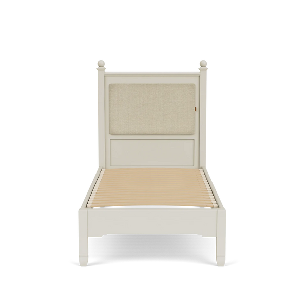 Chichester Single Bed with Upholstered Headboard, Painted
