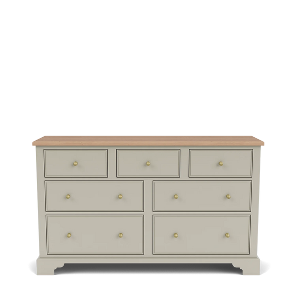 Chichester Wide Chest of Drawers, Shingle