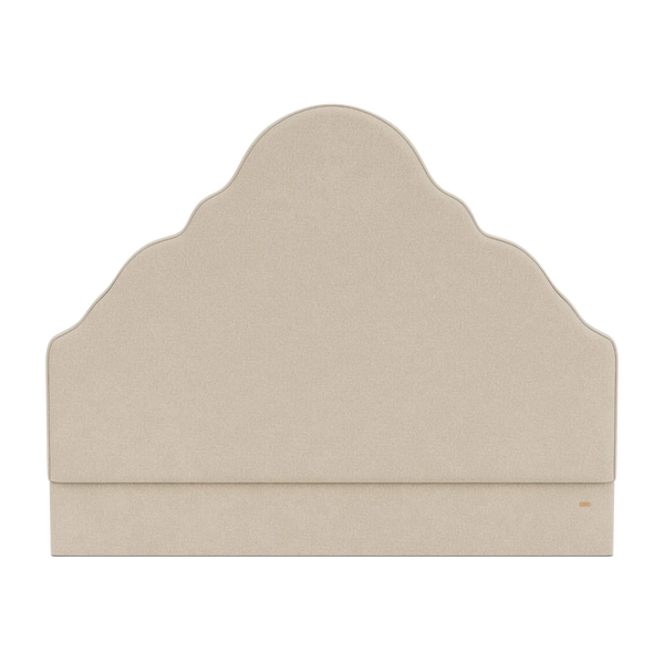 Clemmie Super King Headboard, Linara Linen Natural