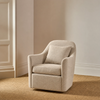 Renewed Cleo Swivel Chair- Boucle Ecru