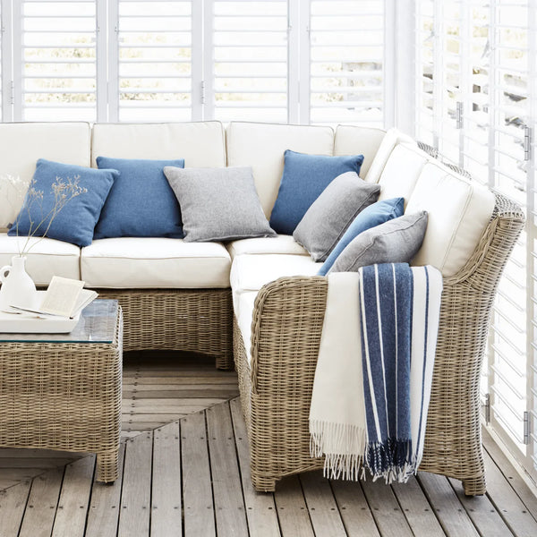 Neptune Seasonal_Garden_Outdoor sofas and relaxed chairs default Compton 6 Seater Modular Wicker Garden Corner Sofa