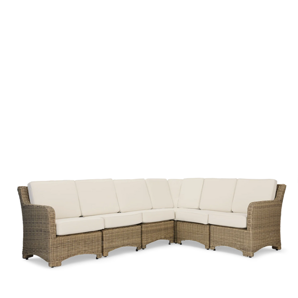 Neptune Seasonal_Garden_Outdoor coffee and side table default Compton 6 Seater Modular Wicker Garden Corner Sofa Set with Coffee Table & Parasol
