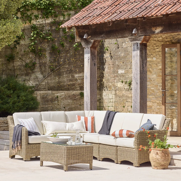Neptune Seasonal_Garden_Outdoor sofas and relaxed chairs Compton Modular Wicker Garden Sofa Component