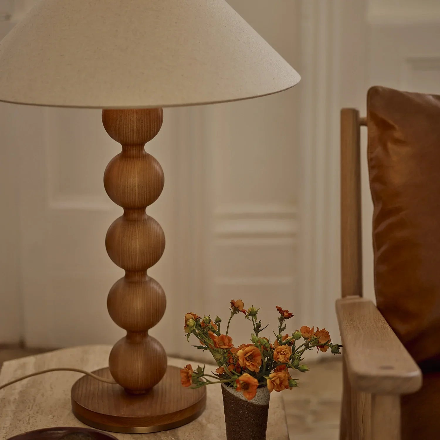 Neptune Accessories_Lighting_Table lamps default Dawes Wooden Bobbin Table Lamp