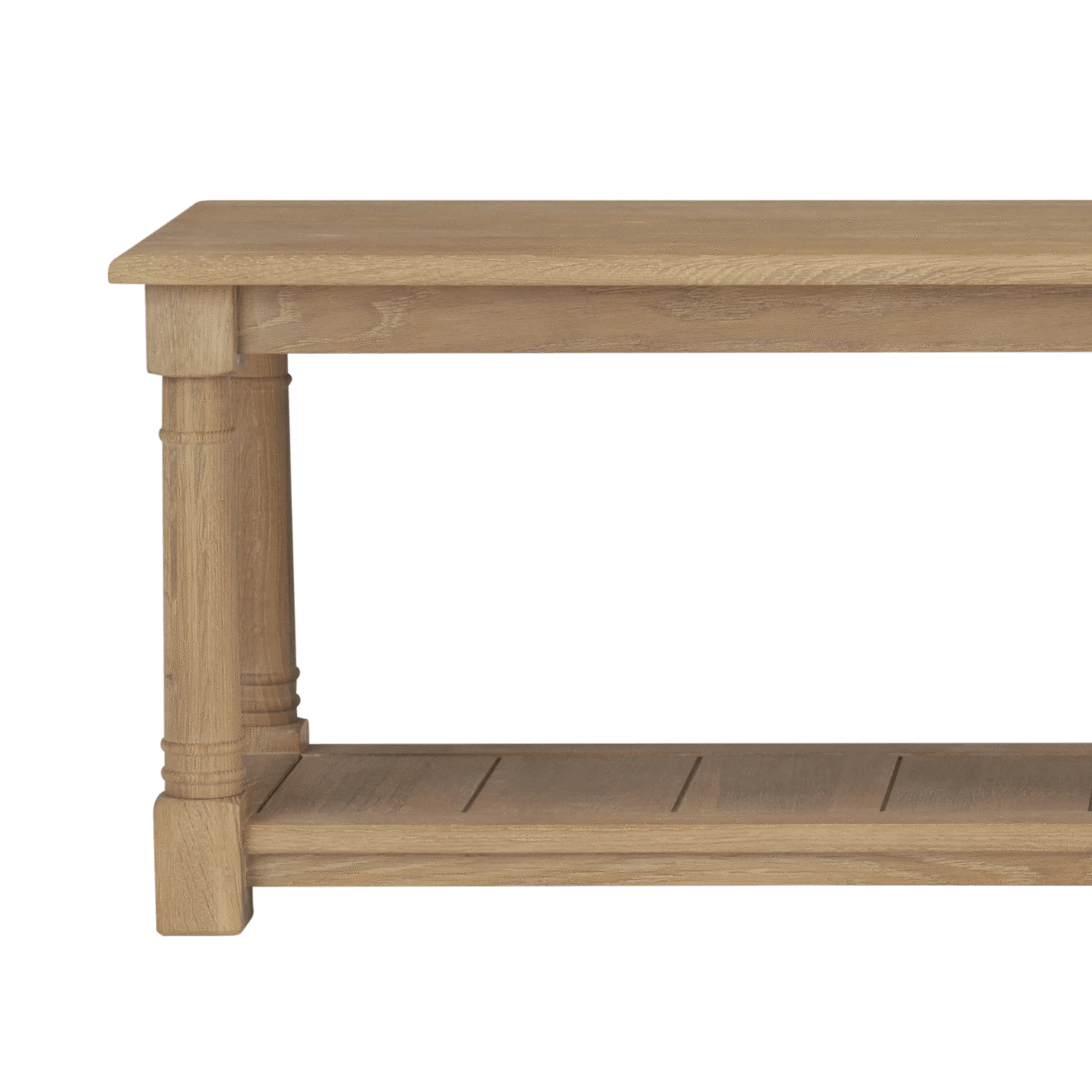 Neptune Furniture_Living & dining furniture_Living & dining storage default Edinburgh 3 Seater Oak Hallway Bench