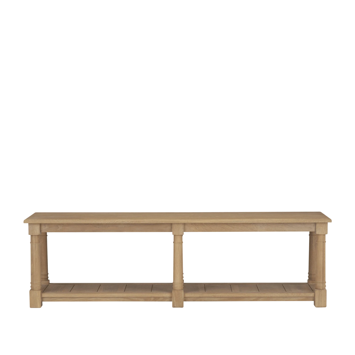 Neptune Furniture_Living & dining furniture_Living & dining storage default Edinburgh 3 Seater Oak Hallway Bench