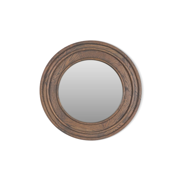 Neptune Accessories_Living accessories_Mirrors default Edinburgh Small Round Mirror, Darkened Oak