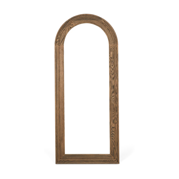 Edinburgh Floor Length Arch Mirror - Darkened Oak