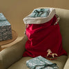 Neptune Seasonal_Christmas_Christmas accessories default Elden Velvet Christmas Sack, Cranberry