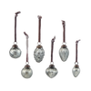 Neptune Seasonal_Christmas_Christmas tree decorations default Elderfield Assorted Baubles, Slate - Set of 6