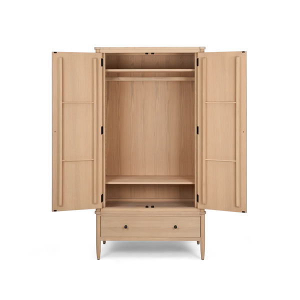 Neptune Furniture_Bedroom furniture_Bedroom casegoods default Frome Double Oak Wardrobe, 103cm
