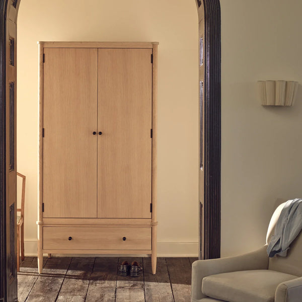 Neptune Furniture_Bedroom furniture_Bedroom casegoods default Frome Double Oak Wardrobe, 103cm
