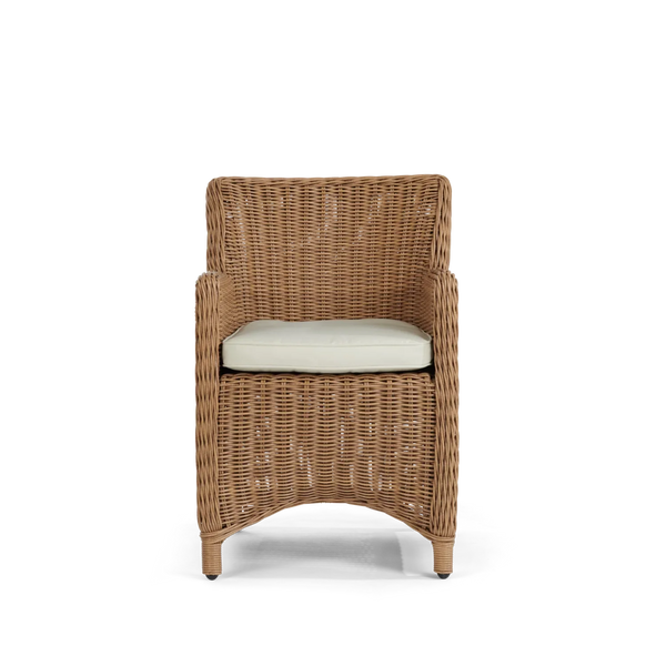 Neptune Seasonal_Garden_Outdoor dining and carver chairs default Harmondsworth 8 Seater Teak Garden Dining Table Set with Stanway Honey Carver Chairs