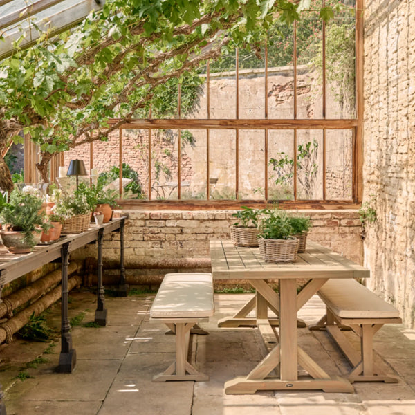 Neptune Outdoor dining sets default Harmondsworth 6 Seater Teak Garden Dining Table & Bench Set
